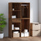 vidaXL - Kledingkast - 80x40x65 - cm - bewerkt - hout - gerookt - eikenkleurig