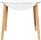 vidaXL - Eettafel - massief - hout - naturel - rubber