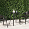 vidaXL - Tuintafel - 50x50x71 - cm - staal - antracietkleurig