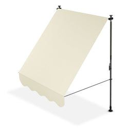 Juskys Zonneluifel - 150 x 120 cm - Waterafstotend en UV-Bestendig - Beige