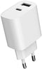 Gembird TA-UC-2AC12-01 - Oplader - 24W - 1x USB type-A 1x USB type-C - Wit