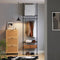 SoBuy KLS07-SCH - Telescoop Kledingrek - Verstelbaar B(52-80) x H(233-295) cm - Zwart