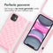 iMoshion Hoesje Geschikt voor iPhone 11 Hoesje Met Koord - iMoshion Siliconen design hoesje met koord - Roze / Retro Pink