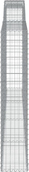 vidaXL - Schanskorven - 4 - st - gewelfd - 400x30x160/180 - cm - ijzer