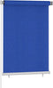 vidaXL - Rolgordijn - voor - buiten - 100x140 - cm - HDPE - blauw