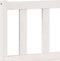 vidaXL - Bedframe - extra - lang - zonder - matras - grenenhout - wit - 200x220 - cm