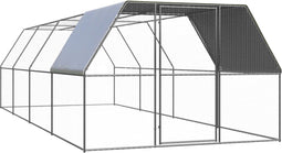 vidaXL - Kippenhok - 3x8x2 - m - gegalvaniseerd - staal