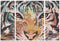 Set van 3 Schilderijen DKD Home Decor Koloniaal Tijger 140 x 3,8 x 100 cm