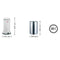 WESCO Baseboy Prullenbak met Soft Close | 20 Liter | Metaal - Mat wit | Pedaalemmer