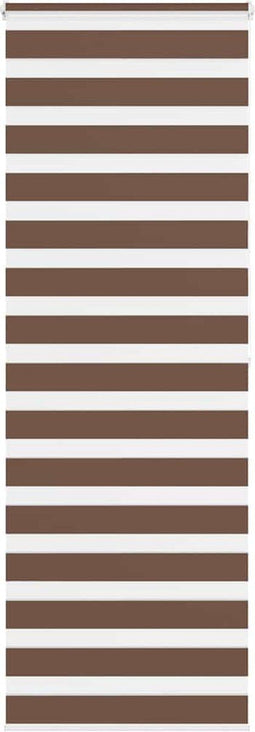 vidaXL - Zebra - rolgordijn - 80x200 - cm - stofbreedte - 75,9 - cm - polyester - bruin