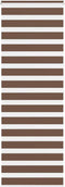 vidaXL - Zebra - rolgordijn - 80x200 - cm - stofbreedte - 75,9 - cm - polyester - bruin