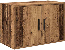 vidaXL - Garage - wandkast - bewerkt - hout - oud - hout