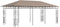 vidaXL - Prieel - met - klamboe - 180 - g/m² - 6x3x2,73 - m - taupe