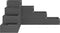 vidaXL - Plantenbak - 4-laags - 80,5x79x36 - cm - massief - grenenhout - grijs