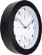 Weerstation - Wandklok - 25.5 cm -weersbestendig - zwart/wit - Daisy - NeXtime
