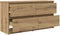 vidaXL - Tv-meubel - 100x35x54 - cm - bewerkt - hout - artisanaal - eikenkleurig