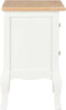 vidaXL Nachtkastje - 2 lades - MDF - wit - 35x30x49 cm (2 stuks)