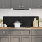 vidaXL - Spatschermen - keuken - 2 - st - 70x60 - cm - gehard - glas - zwart