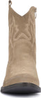 PS Poelman BILA - Dames Cowboylaarzen - Western hak 4,5 cm - Light Beige