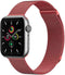 imoshion Milanees magnetisch bandje - Geschikt voor Apple Watch 1, 2, 3, 4, 5, 6, 7, 8, 9, 10 (42 mm), SE - 38/40/41 mm - Rood - M