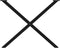 vidaXL - Eettafelpoten - 2 - st - X-vormig - 90x(72-73) - cm - staal - zwart
