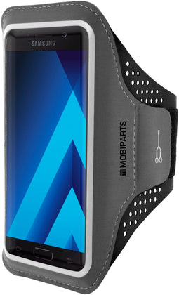 Mobiparts Comfort Fit Sport Armband - Samsung Galaxy A5 (2017) - Lichtgewicht ademend materiaal - Zwart