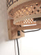 GOOD&MOJO Wandlamp Bhutan - Bamboe/Zwart - Ø25cm - Binnen