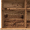 vidaXL - Cd-kast - 100x23x89,5 - cm - bewerkt - hout - oud - houtkleurig