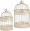 Decoratieve kooi Set Crème (2 Stuks)