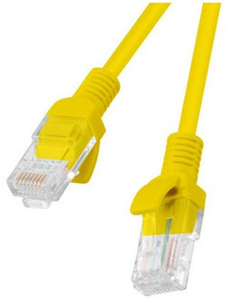 Stevige UTP-netwerkkabel categorie 5e Lanberg PCU5-20CC-0150-Y Geel 1,5 m
