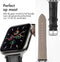 imoshion Lederen krokodil bandje - Geschikt voor Apple Watch 1, 2, 3, 4, 5, 6, 7, 8, 9, 10 (42 mm), SE - 38/40/41 mm - Zwart - One Size