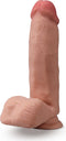 Blush Dildo Love Toy Dr. Skin Plus 7 Inch Posable Dildo With Balls Mocha Bruin