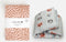 Studio Ditte Hoeslaken Flow 90x200cm - Roze/Roestbruin