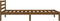vidaXL - Bedframe - massief - grenenhout - honingbruin - 90x200 - cm
