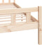vidaXL - Bedframe - zonder - matras - massief - hout - 120x200 - cm