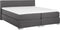 PRESIDENT - Boxspringbed - Donkergrijs - 180 x 200 cm - Polyester
