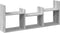 vidaXL - Wandkast - 100x18x40 - cm - bewerkt - hout - grijs - sonoma - eikenkleurig