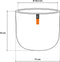 Capi Europe - Bloempot bol Groove Colours - 17x15 - Paars - Opening Ø15.4 - Bloempot voor binnen - 5 jaar garantie - BGVP133