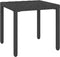 vidaXL - Ligbedden - 2 - st - met - tafel - poly - rattan - zwart