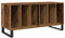 vidaXL - Recordkast - Artisan - Eiken - 100x38x48 - cm - Bewerkt - Hout
