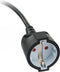Brennenstuhl 1168980010 - Geaarde hoekstekker met 10 m kabel - IP 20 - Zwart