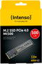 Intenso MI500 - M.2 SSD 500GB - PCIe 4.0 tot 5300 MB/s lezen tot 4000 MB/s schrijven