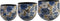 TS Collection - Bloempot Dutch blue - 28x25 - Metaal & Epoxy - Exclusieve woonitems voor binnen - Handgemaakt - Unieke print - Designed by Lammie