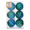 Set kerstballen Krist+ 00887 Blauw Groen PVC Ø 8 cm (12 Stuks)