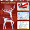 Coast 3-delige LED Rendierfamilie - Kerstdecoratie - 215 LED’s cool white - iriserend - rood accent