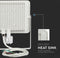 VT-50-S 50W SMD PIR SENSOR FLOODLIGHT WITH SAMSUNG CHIP COLORCODE:6400K WHITE BODY WHITE GLASS