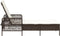 vidaXL - Ligbed - met - Kussen - Bruin - Poly - Rattan