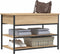 vidaXL - Schoenenbankje - 70x42,5x50 - cm - bewerkt - hout - sonoma - eikenkleurig