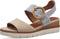 Tamaris Sandalen - Klittenbandsluiting - Beige