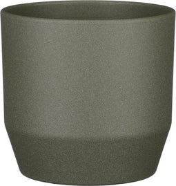 Mica Decorations Nola Bloempot - 19x19x18 cm - Keramiek - Donkergroen